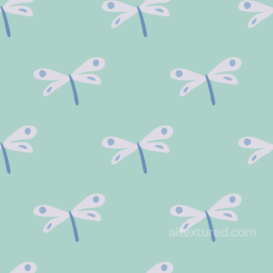 Dragonfly Texture of Soft Fabric with Stylized Blue Dragonfly Pattern Dragonfly texture preview