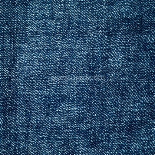 Seamless 3D PBR Cracked Denim Fabric Texture with Blue Worn Weave