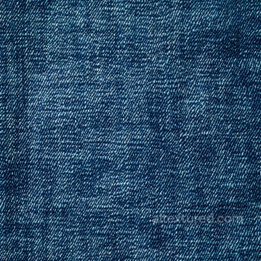 Denim jeans - Cracked Denim Fabric Texture with Blue Worn Weave texture preview