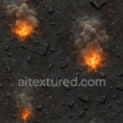 seamless Seamless 8k PBR 3d texture showing explosion dust with heat distortion and fire sparks texture 8k free download PBR