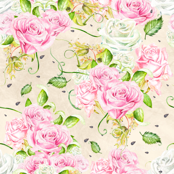 Floral Texture with Delicate Pink and White Roses Flower texture preview