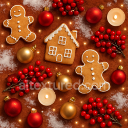 seamless Seamless 8k PBR 3d Texture of Gingerbread Cookie Surface with Icing Detail texture 8k free download PBR