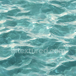 seamless Seamless 3D Water PBR Texture Featuring Realistic Turquoise Shallow Water Surface with Soft Wave Ripples texture 8k free download PBR
