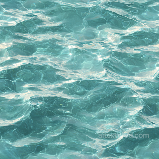 Water PBR Texture Featuring Realistic Turquoise Shallow Water Surface with Soft Wave Ripp… Water texture preview