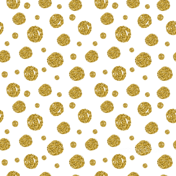 with Gold Glitter Polka Dot Pattern on White White & Gold texture preview