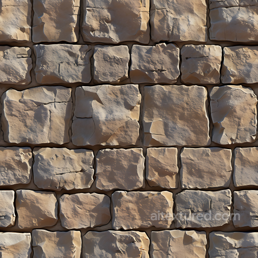Weathered Stone Wall Texture with Natural Cracks and Earthy Tones seamless Stone PBR texture