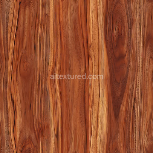 Seamless 3D PBR Texture of Exotic Wood Planks with Rich Grain and Warm Tones