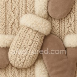 seamless Seamless 3d texture pbr 8k warm wool mittens knit festive cozy textile texture 8k free download PBR