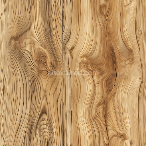 Seamless 3D Light Pine Wood PBR Texture with Knots and Grain Detail