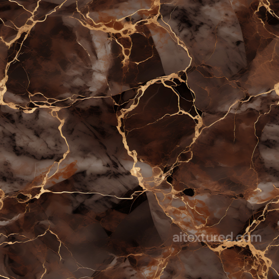 Brown Marble PBR Texture Featuring Polished Stone and Golden Vein Accents Marble texture preview