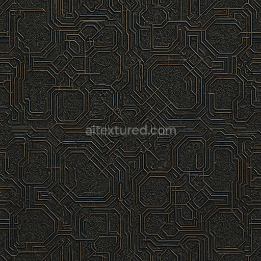 Ornate Techno Grid Texture Seamless 1024X1024