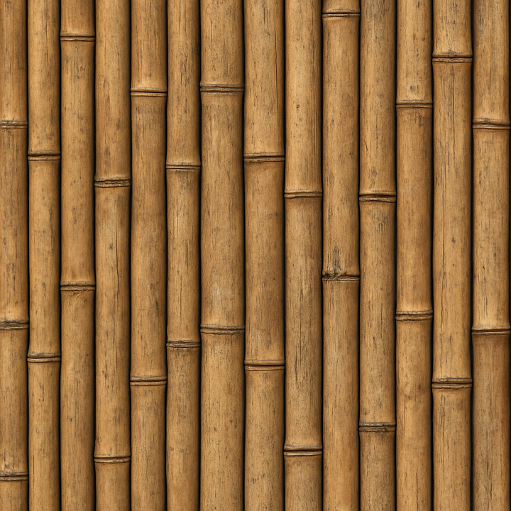 Rough Bamboo seamless PBR texture preview