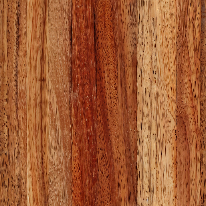 Exotic Wood Planks with Varied Grain and Warm Tones seamless PBR texture preview