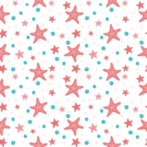 Pattern Bundle - Seamless 3D Pattern PBR Texture Featuring Playful Pink Starfish Motifs texture preview