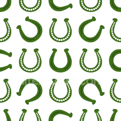 seamless Seamless 3D PBR texture of stylized green horseshoes on white background texture 8k free download PBR