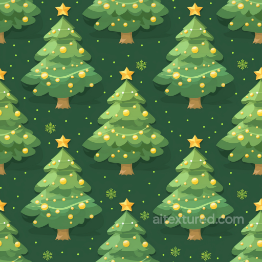 All Christmas Digital paper Texture of Festive Christmas Trees with Ornaments seamless All Christmas Digital paper PBR texture