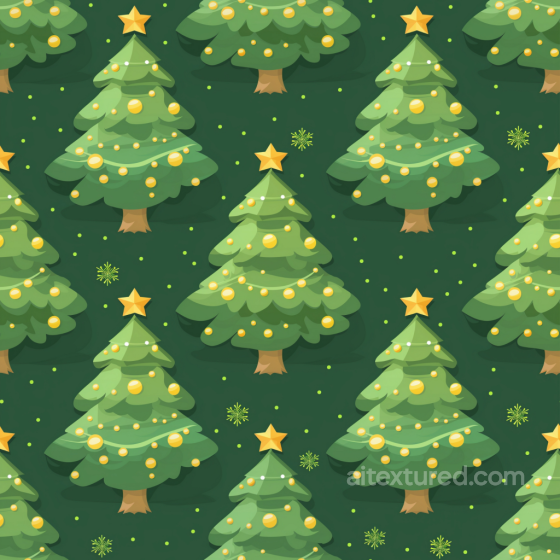 All Christmas Digital paper Texture of Festive Christmas Trees with Ornaments All Christmas Digital paper texture preview