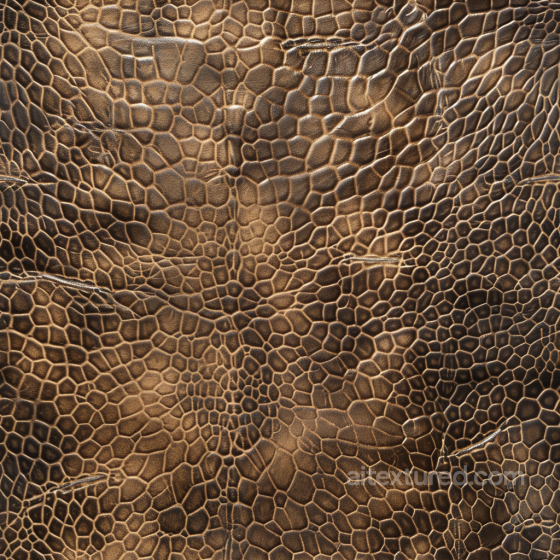 Exotic Reptile-Inspired Leather Texture With Rich Embossed Scale Pattern And Warm Brown T… Leather texture preview
