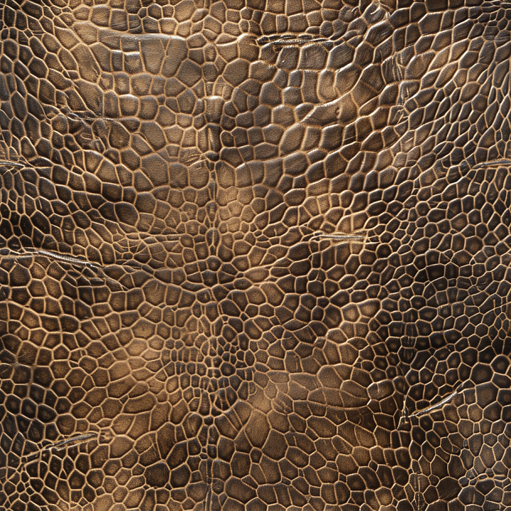 Exotic Reptile-Inspired Leather With Rich Embossed Scale Pattern And Wa… seamless PBR texture preview