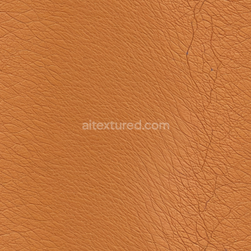 Seamless 3D PBR Tan Aged Leather Texture with Natural Grain and Wrinkles