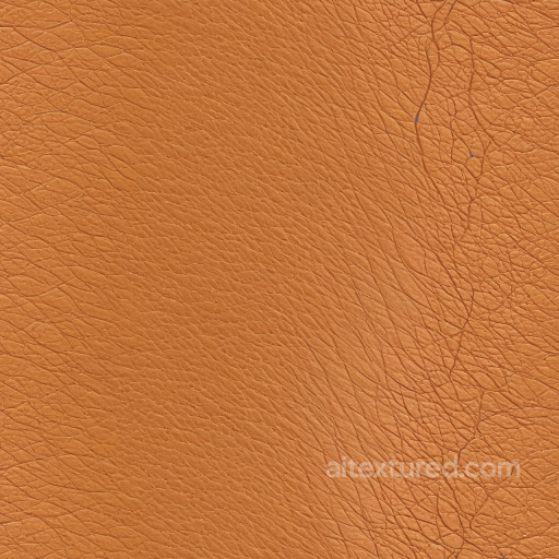 Tan Aged Leather Texture with Natural Grain and Wrinkles seamless Leather PBR texture