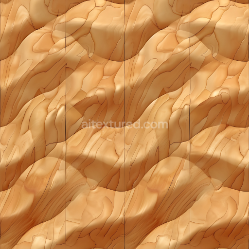 Preview — Seamless 3D Light Maple Wood PBR Texture Featuring Smooth Grain and Soft Natural Tones