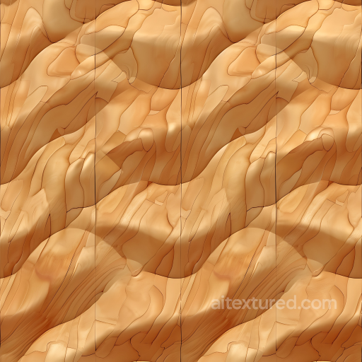 Light Maple Wood PBR Texture Featuring Smooth Grain and Soft Natural Tones seamless Wood PBR texture