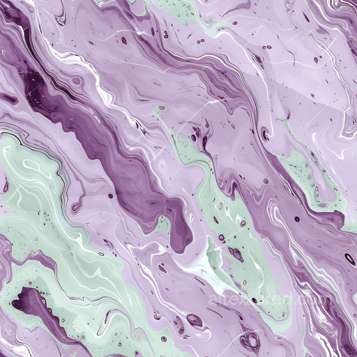 Lavender and Pistachio Marble PBR Texture with Pastel Swirls seamless Marble PBR texture