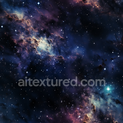 seamless Seamless 3D Space PBR Texture Featuring a Starry Nebula with Glowing Cosmic Clouds texture 8k free download PBR