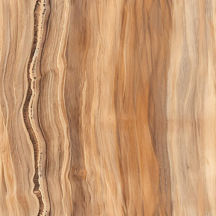 Light Teak Wood Featuring Natural Grain and Color Variation seamless PBR texture preview