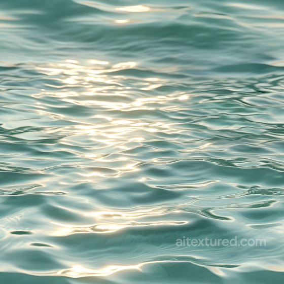 Calm Ocean Water Seamless Texture with Reflective Waves Water texture preview