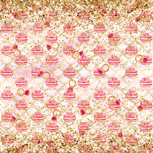 Of Golden Glitter With Pink Christmas Ornament Pattern seamless All Christmas Digital paper PBR texture