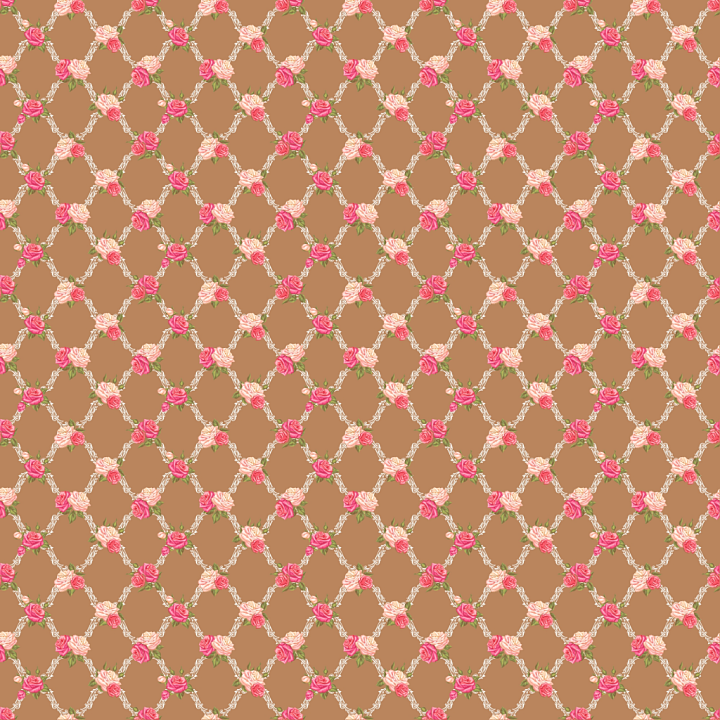 Floral Fabric Featuring Pink and White Rose Pattern seamless PBR texture preview