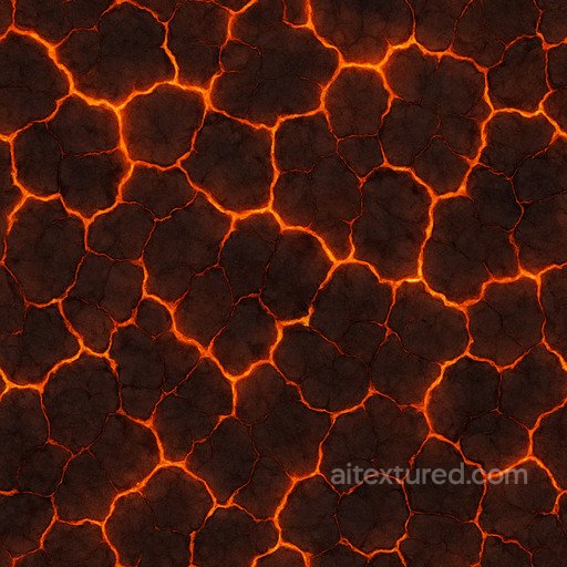 Lava - Cracked Fire Ground Texture texture preview