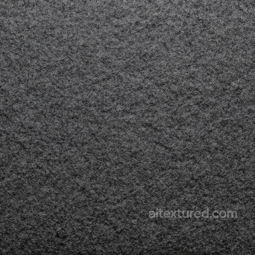 Felt PBR Texture with Dense Black Wool Fibers and Matte Finish seamless Felt PBR texture