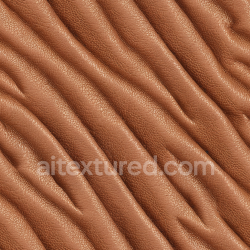 seamless Seamless 3D PBR Wrinkled Brown Leather Texture with Fine Pebbled Grain and Natural Folds texture 8k free download PBR
