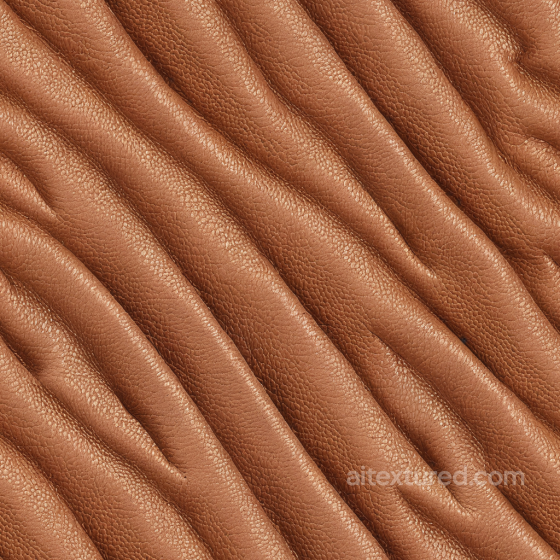 Wrinkled Brown Leather Texture with Fine Pebbled Grain and Natural Folds Leather texture preview