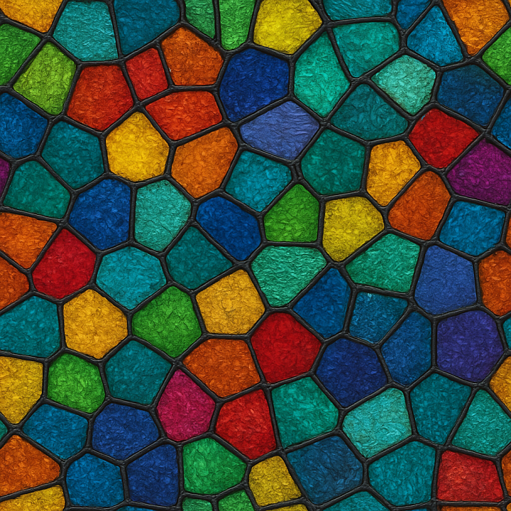 Stained Glass seamless PBR texture preview