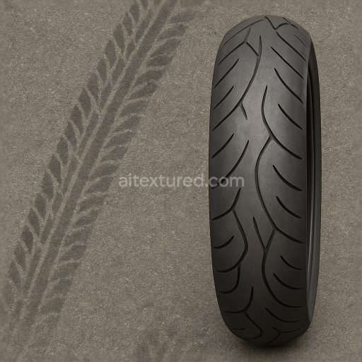 Seamless 3d texture pbr 8k motorcycle tire tire skid tire track overlay tire print pattern