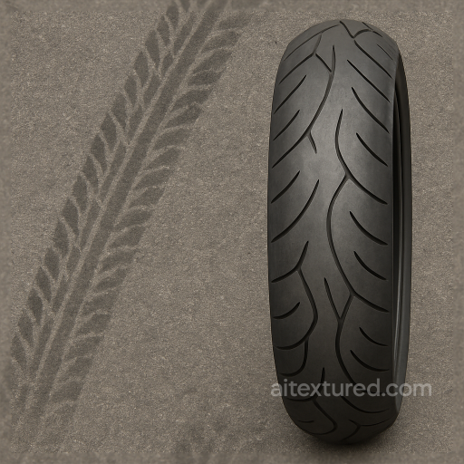 Motorcycle Tire Tire Skid Tire Track Overlay Tire Print Pattern seamless Tire prints PBR texture