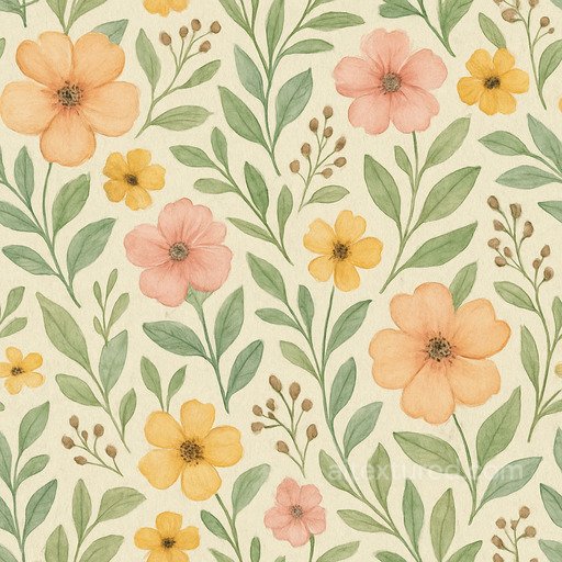 Natural Floral Pattern Seamless Texture seamless Patterns PBR texture