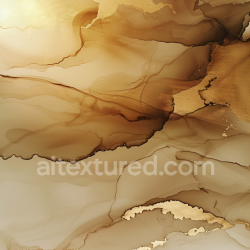 seamless Seamless 3D Alcohol Ink PBR Texture Featuring Golden Brown Fluid Veins and Soft Transitions texture 8k free download PBR