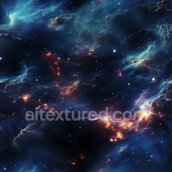 seamless Seamless 3D Space PBR Texture Featuring Vibrant Nebula and Starfield texture 8k free download PBR