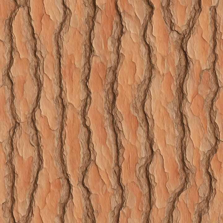 Smooth Pine Bark Wood seamless PBR texture preview
