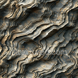 seamless Seamless 3D Layered Rock Cliff Wall PBR Texture with Eroded Stratification texture 8k free download PBR