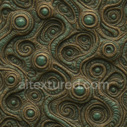 seamless Decorative Alien Surface Texture Seamless 1024X1024 texture 1024x1024 free download PBR