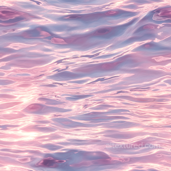 Pink Stylized Water Surface Seamless Texture with Smooth Wave Patterns Water texture preview