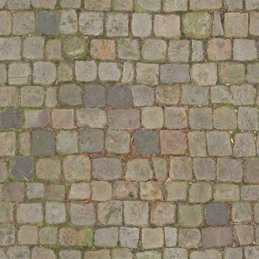 Paving stones seamless texture with natural variations