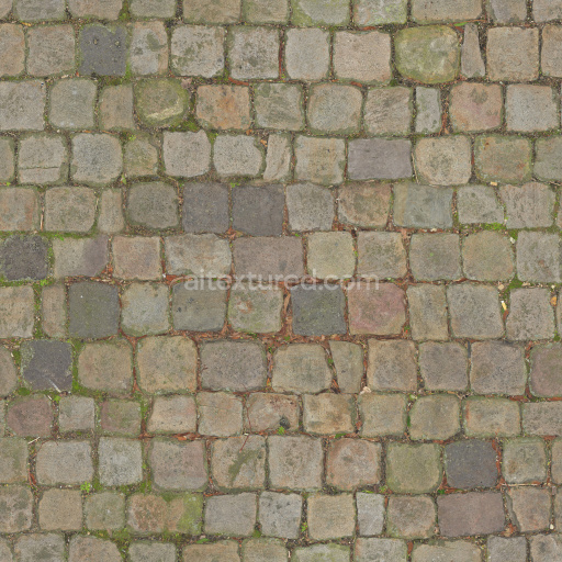 Paving Stones Cobblestone Tileable Surface Weathered Rough Urban Natural Gray