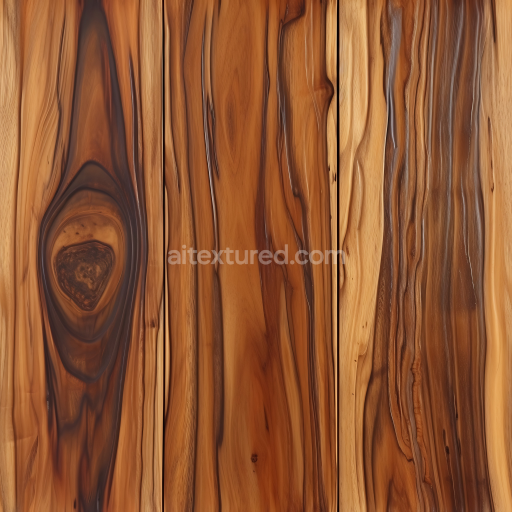 Preview — Seamless 3D PBR Rustic Acacia Wood Planks Texture with Rich Grain and Knots